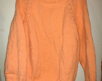 Raglan sweater peach color for men wide