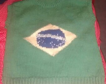 Straitjacket flag Brazil child 8 years