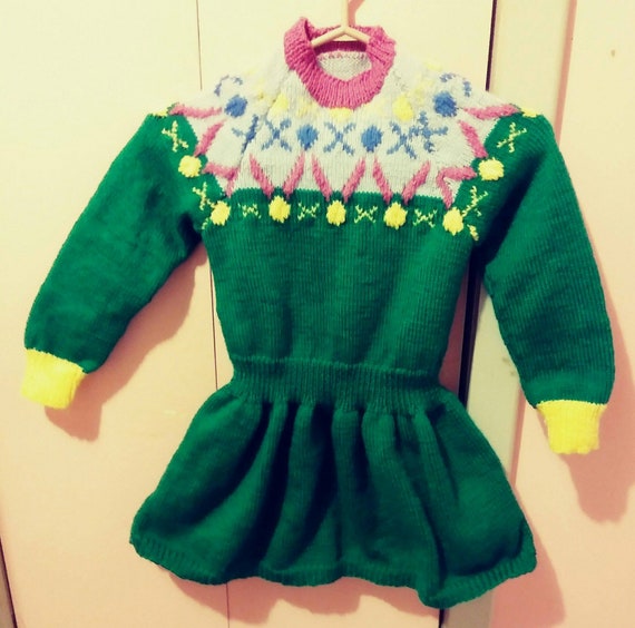 green colour dress for 4 year girl