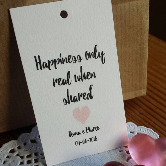 10 Tags La Felicita E Tale Solo Se Condivisa 10 Etsy