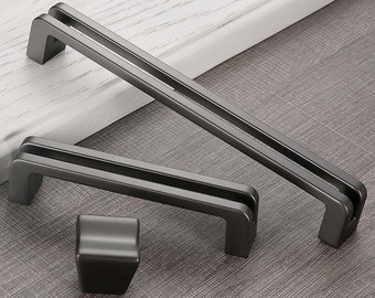 Modern Simple European Wardrobe Cabinet Handle Silver White Cabinet Door Handle pull handle R158