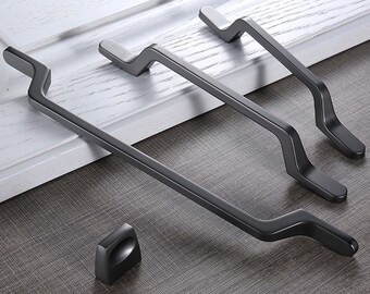Modern Simple European Wardrobe Cabinet Handle Silver White Cabinet Door Handle pull handle R158