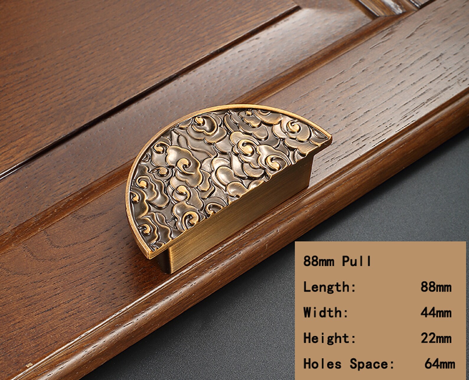 New Chinese Style Handle Wooden Door Handle Paired Etsy