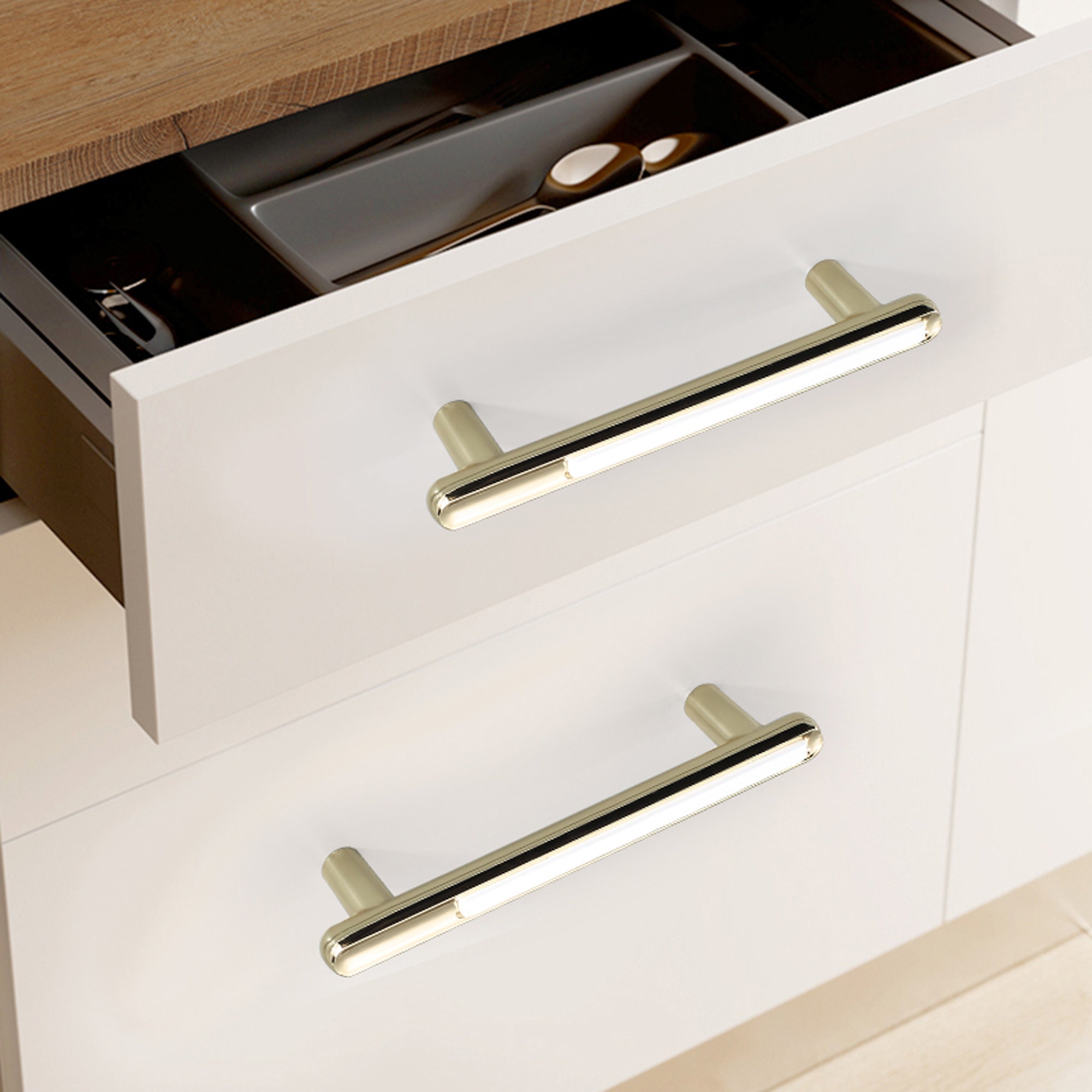 Golden Wardrobe Door Handle White Light Luxury Wardrobe Door Etsy