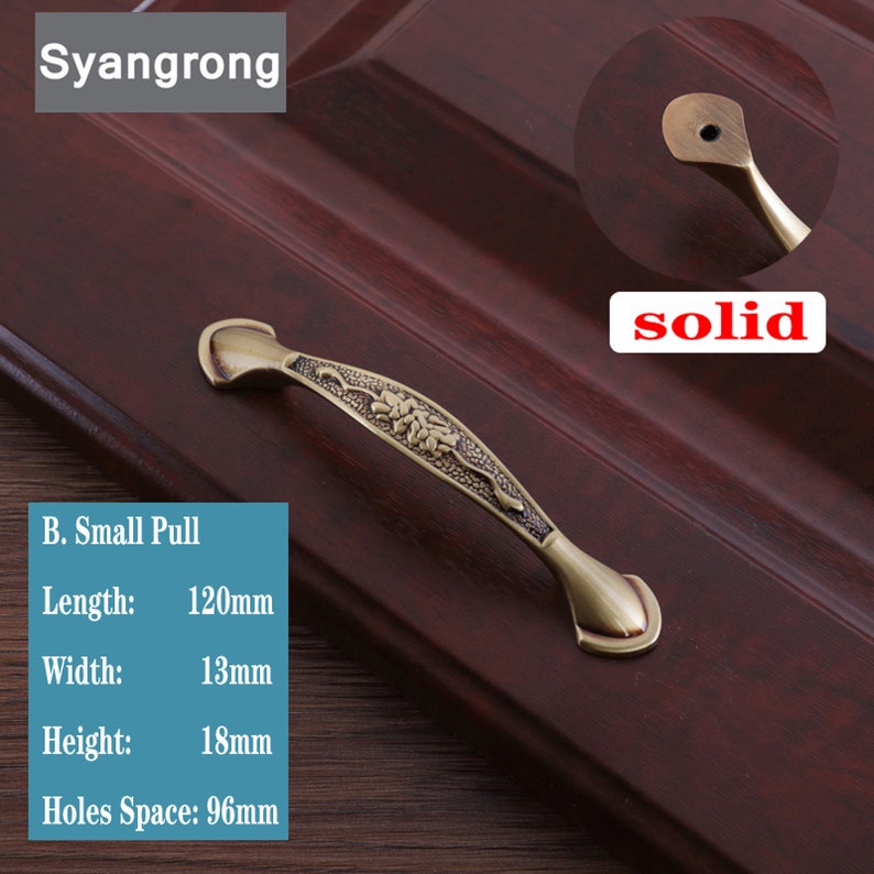 Copper Handle Door Drawer Wardrobe Door Handle Etsy