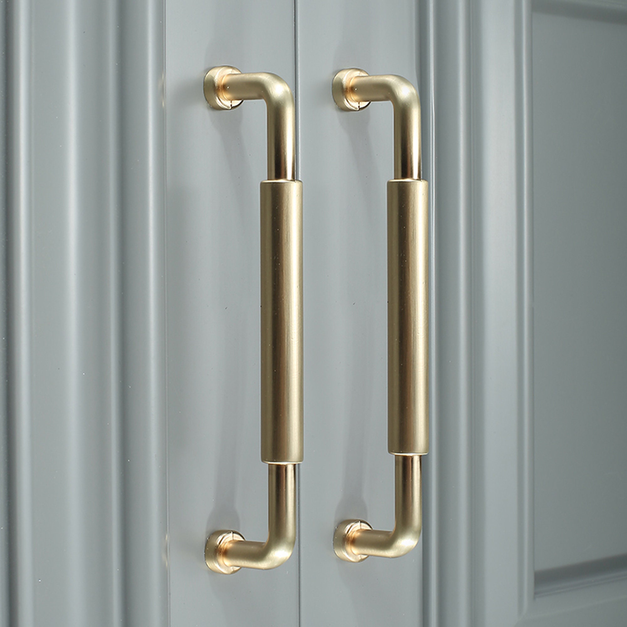 Golden handle door modern minimalist wardrobe handle Etsy