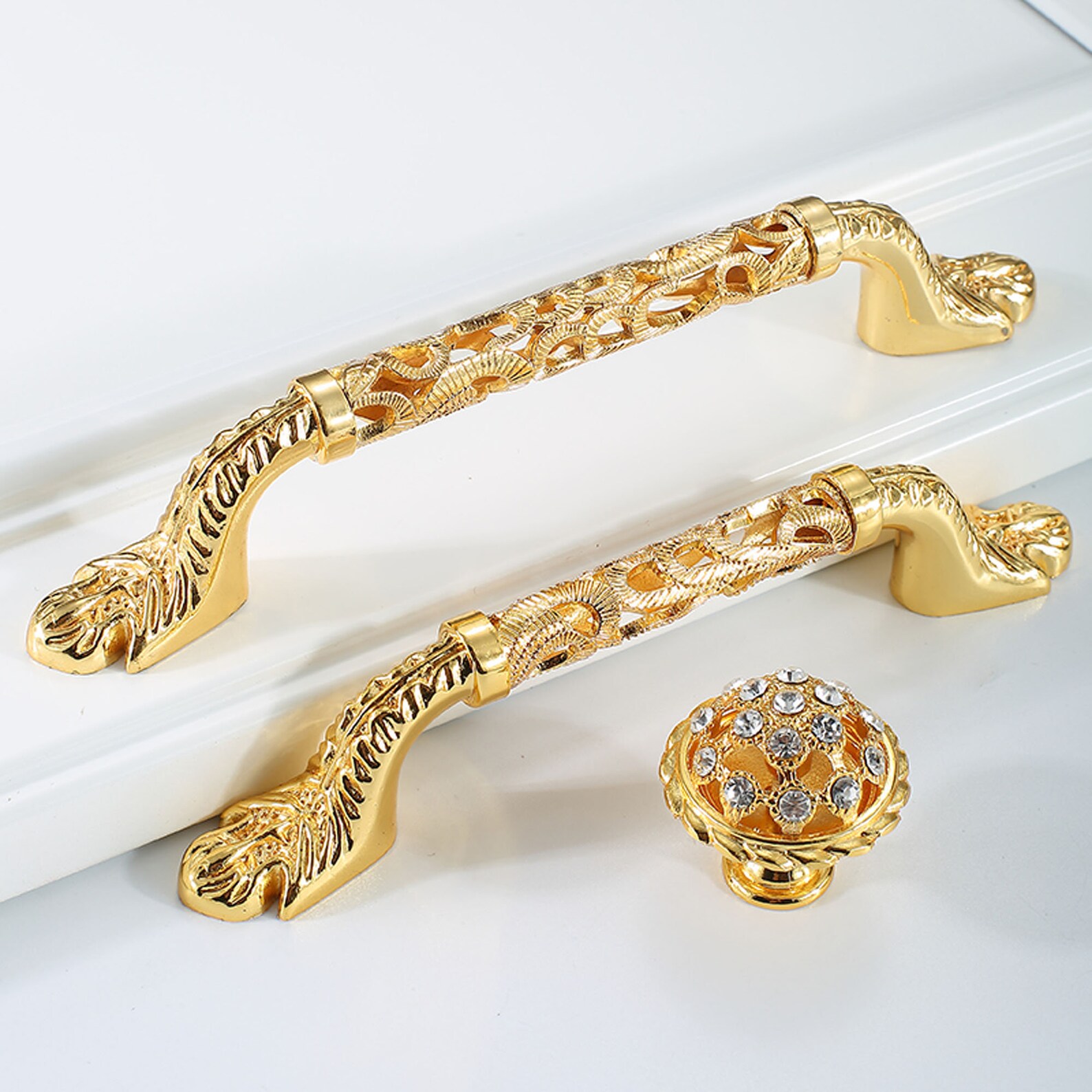Wardrobe Door Handle European Handle Golden Light Etsy