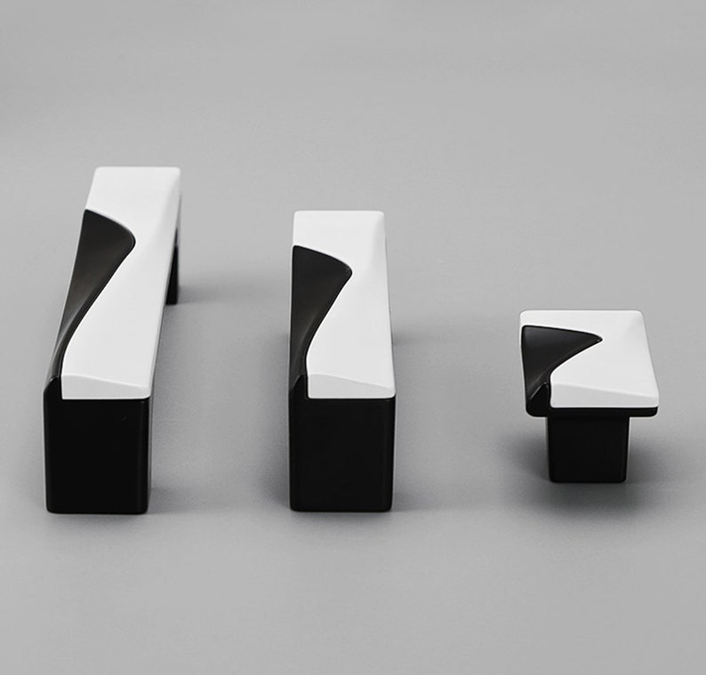 Modern Simple American Cabinet Door Handles Nordic Wardrobe White Black Cabinet Drawer Single Hole Handles R513