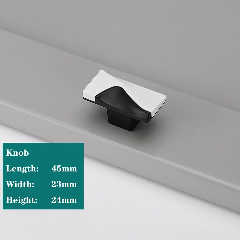 Modern Simple American Cabinet Door Handles Nordic Wardrobe White Black Cabinet Drawer Single Hole Handles R513