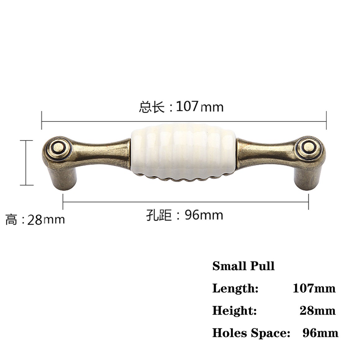 Chinese Handle Ceramic European Wardrobe Door Handle Etsy