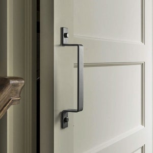 Carbon steel barn handle door handle modern wooden door handle push-pull door pull handle R23-2