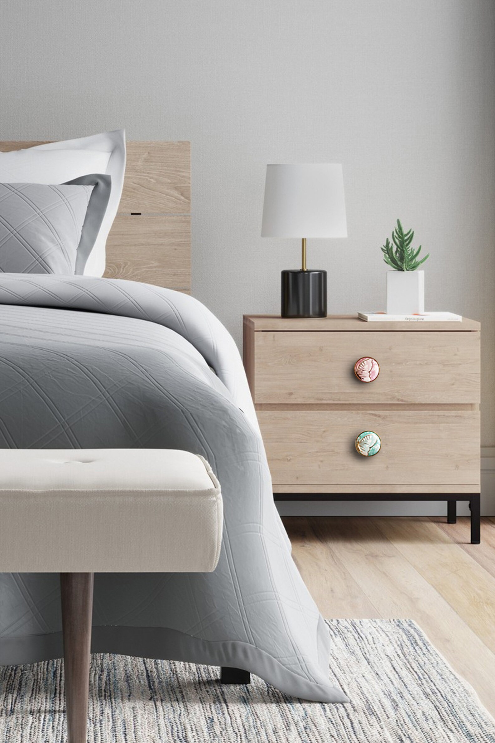 Modern Simple Brass Cabinet Door Handle Straight Strip Solid - Etsy