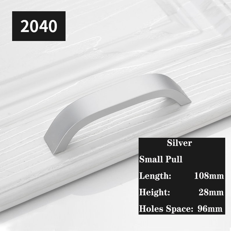 Modern Simple Drawer Wardrobe Door Handles Aluminum Alloy Etsy