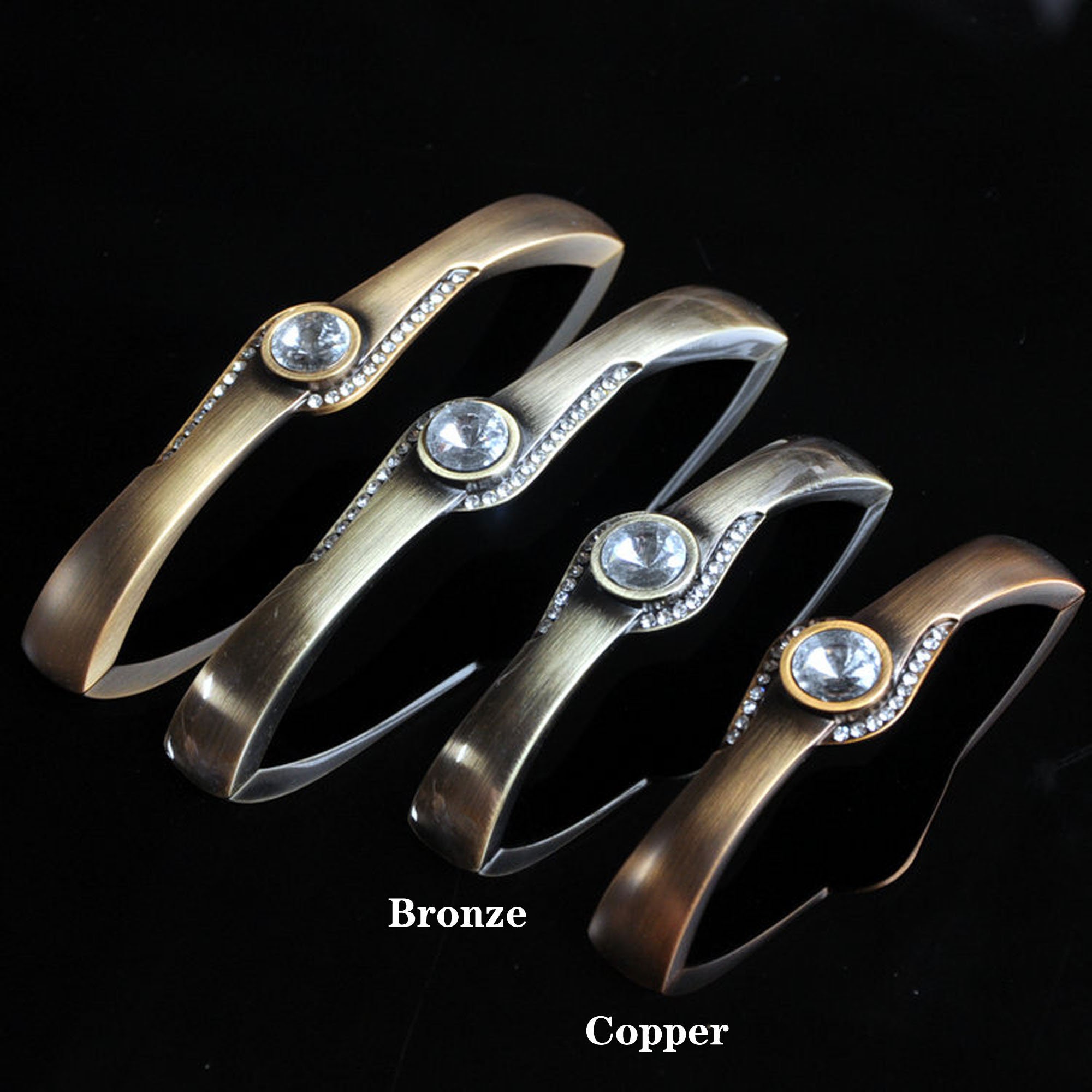 Set with diamonds door handle European retro handle Etsy