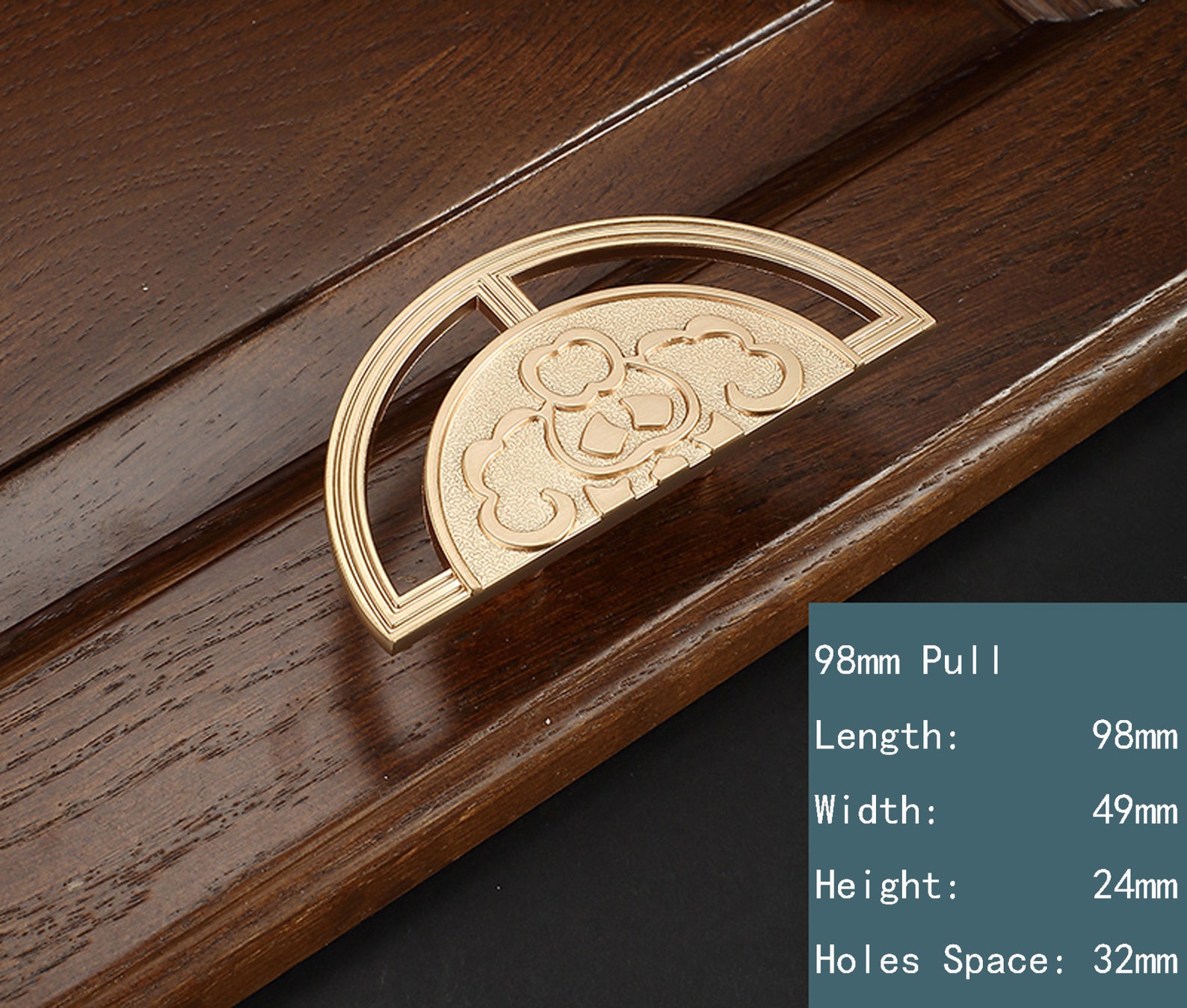 New Chinese style handle wooden door handle paired Etsy