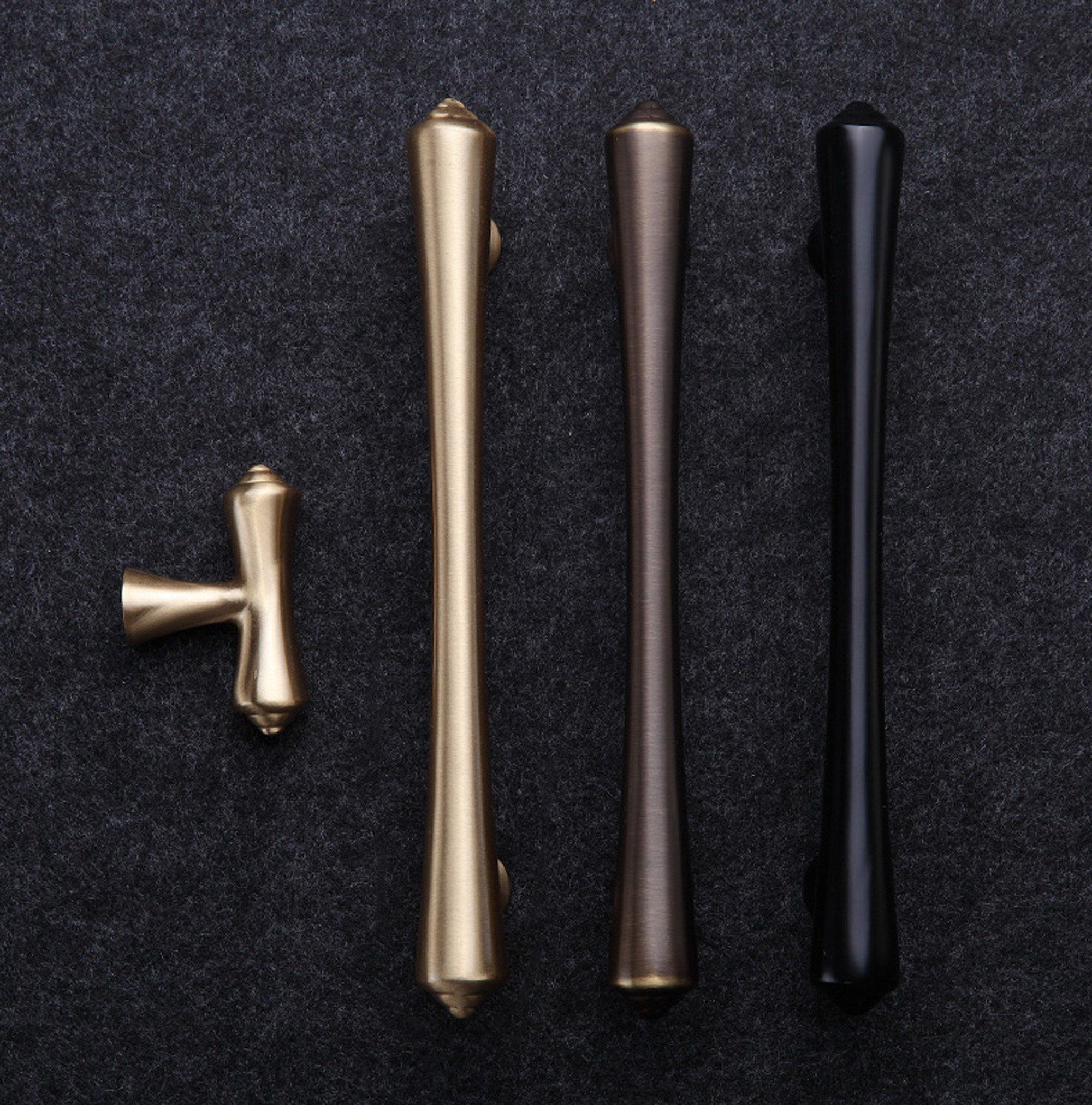 Pure Copper Handle Door Handle Brass Wardrobe American Etsy