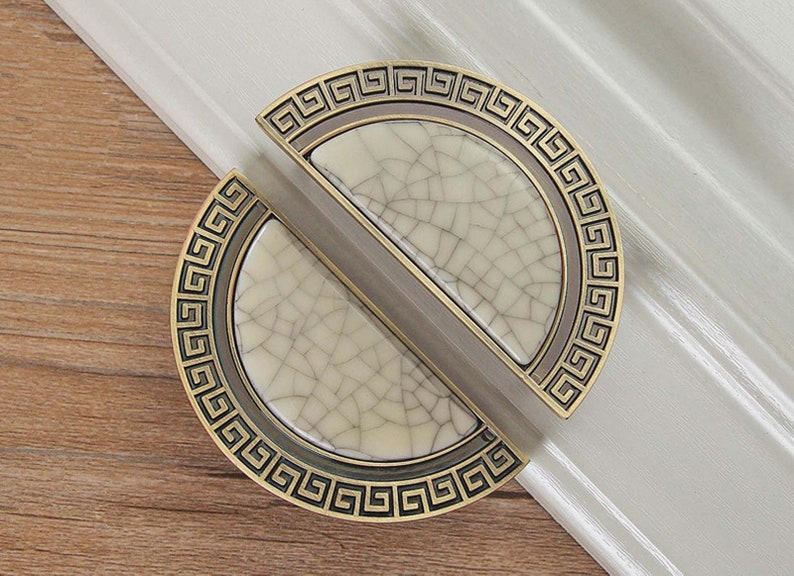 Chinese Classical Cabinet Drug Cabinet Door Handle Ancient Copper Ancient Cabinet Drawer Cabinet Wine Cabinet Pull Ring R575