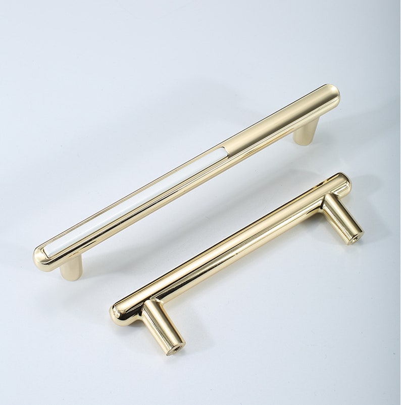 Golden Wardrobe Door Handle White Light Luxury Wardrobe Door Etsy