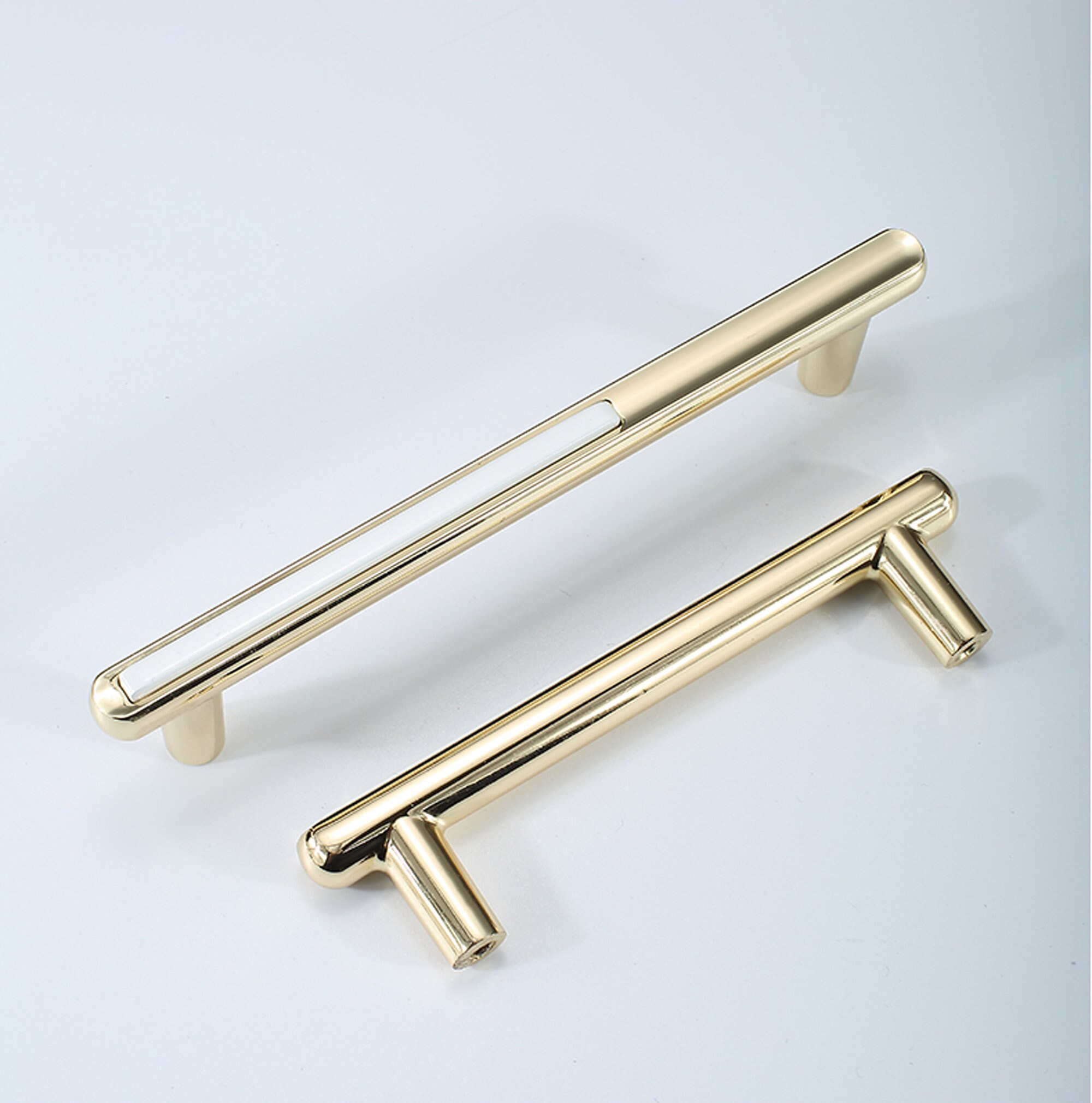 Golden wardrobe door handle white light luxury wardrobe door Etsy