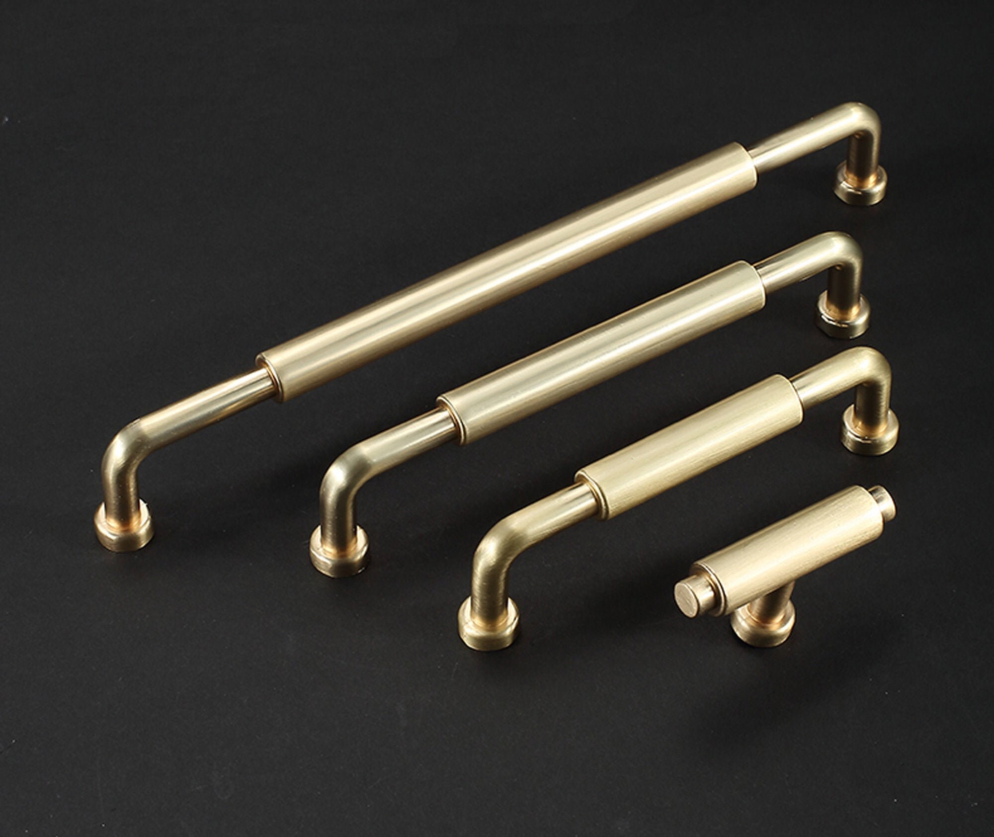 Golden handle door modern minimalist wardrobe handle Etsy