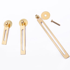 Long pure Brass Drawer single hole retro hanging handle solid wood cabinet door simple handle cabinet door pull handle R59