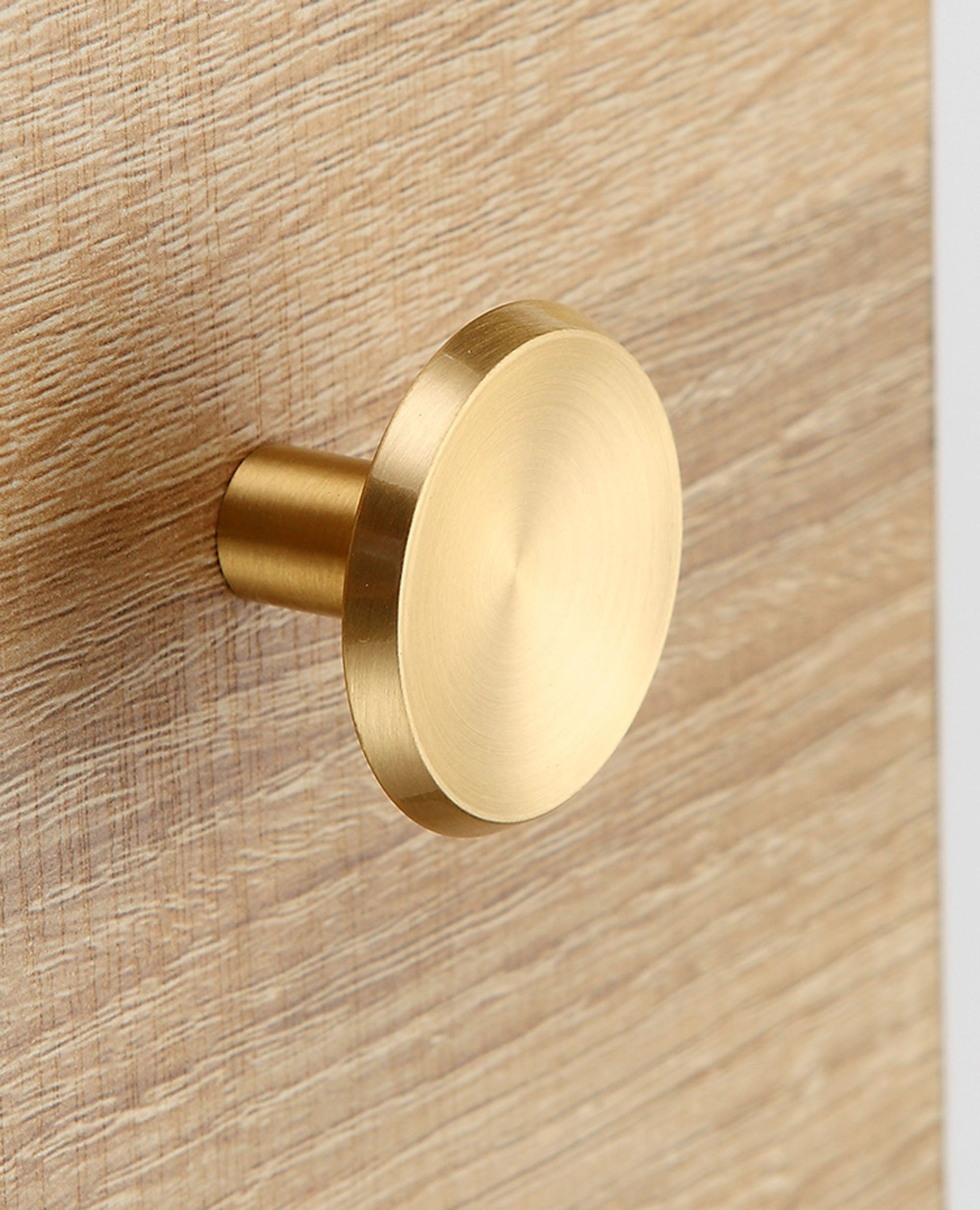Brass handle golden light luxury door single hole Etsy
