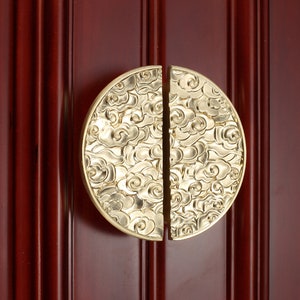New Chinese style handle wooden cabinet door handle paired handle cabinet door drawer furniture hardware B82