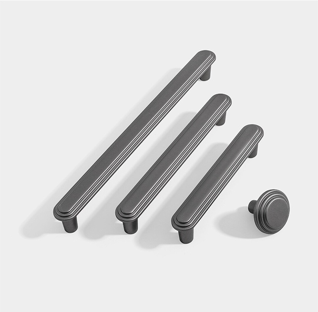 Modern Minimalist Wardrobe Door Handle, Drawer Handle, Zinc