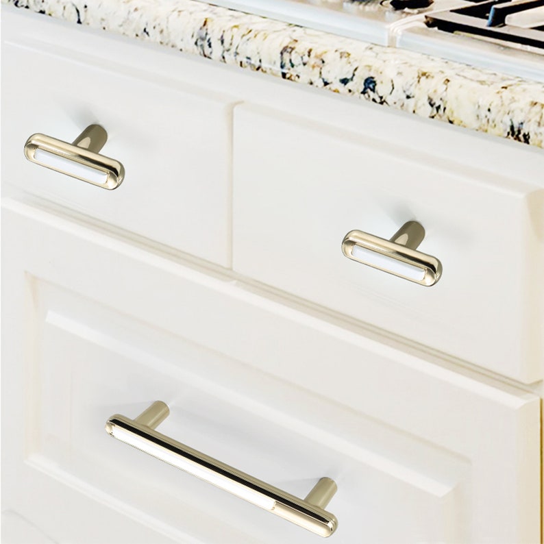 Golden Wardrobe Door Handle White Light Luxury Wardrobe Door Etsy