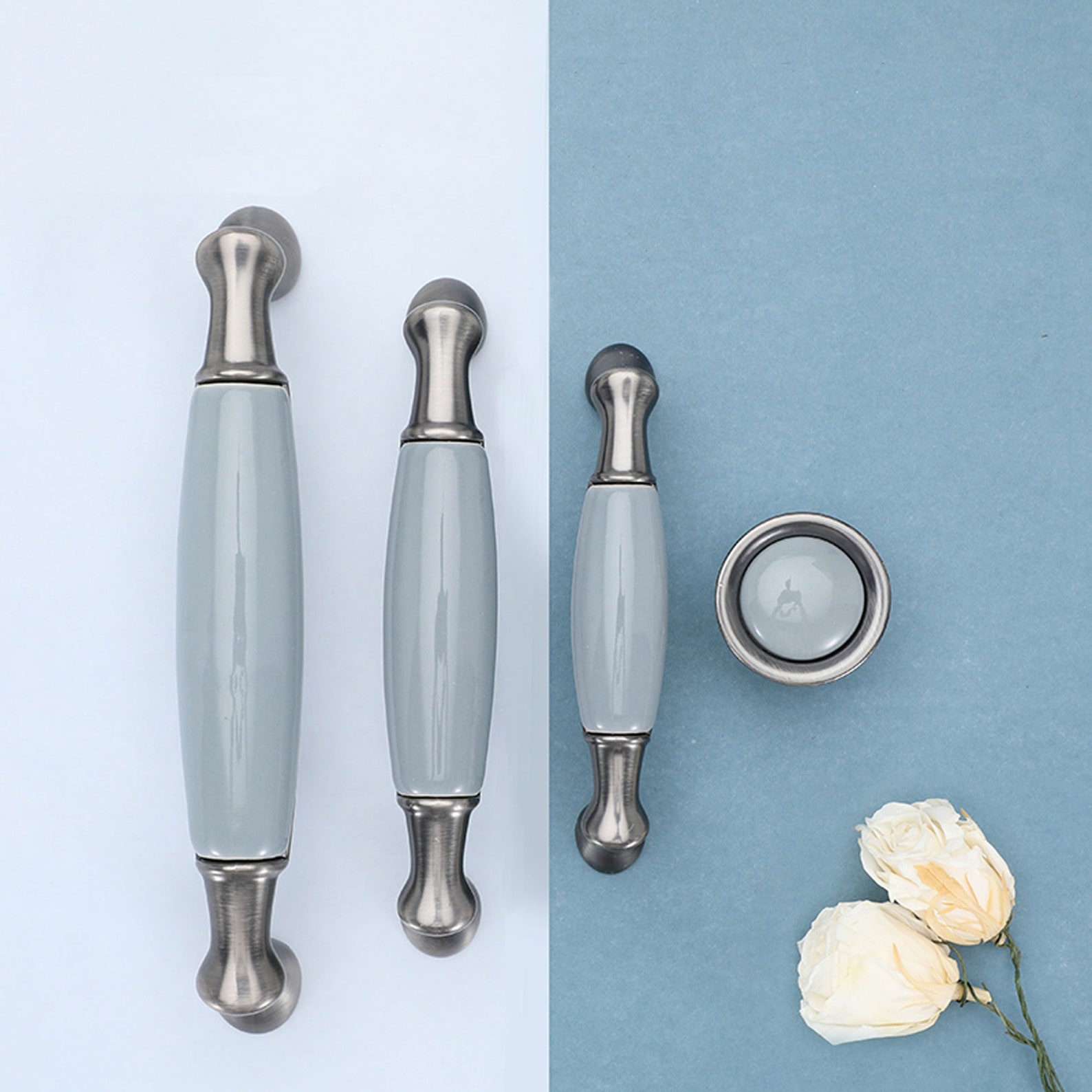 European Golden Wardrobe Ceramic Handles Nordic Drawer Etsy