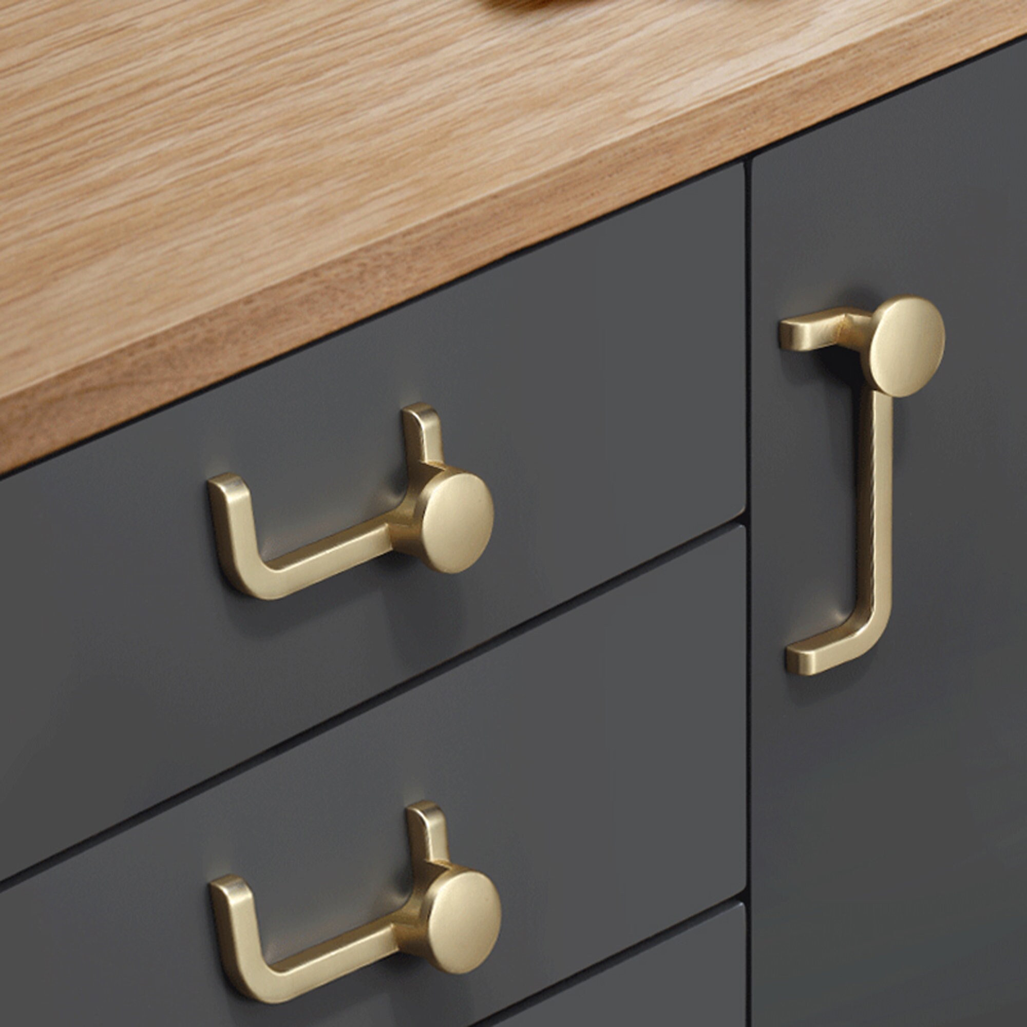 Light Luxury Wardrobe Door Handle Pair Modern Minimalist Etsy