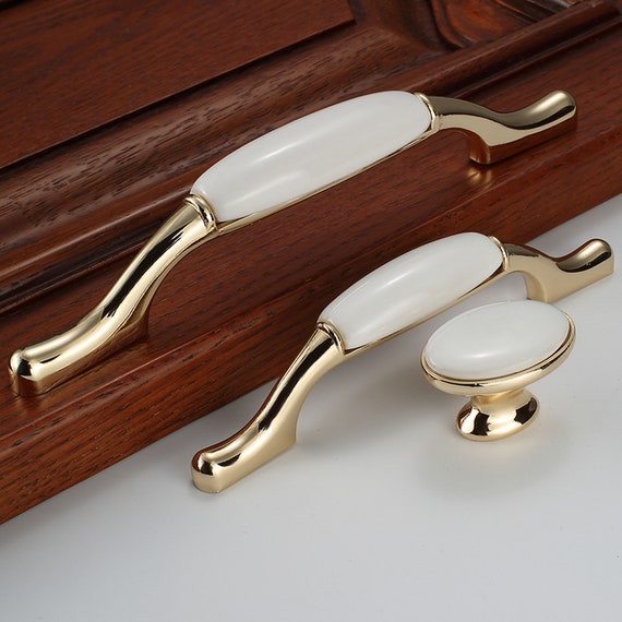 European Ceramic Handle Door Handle Solid Wood Etsy