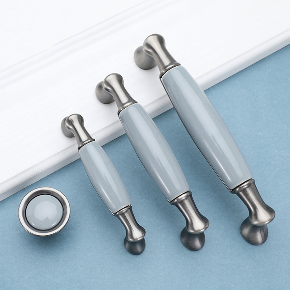 European Golden Wardrobe Ceramic Handles Nordic Drawer Etsy