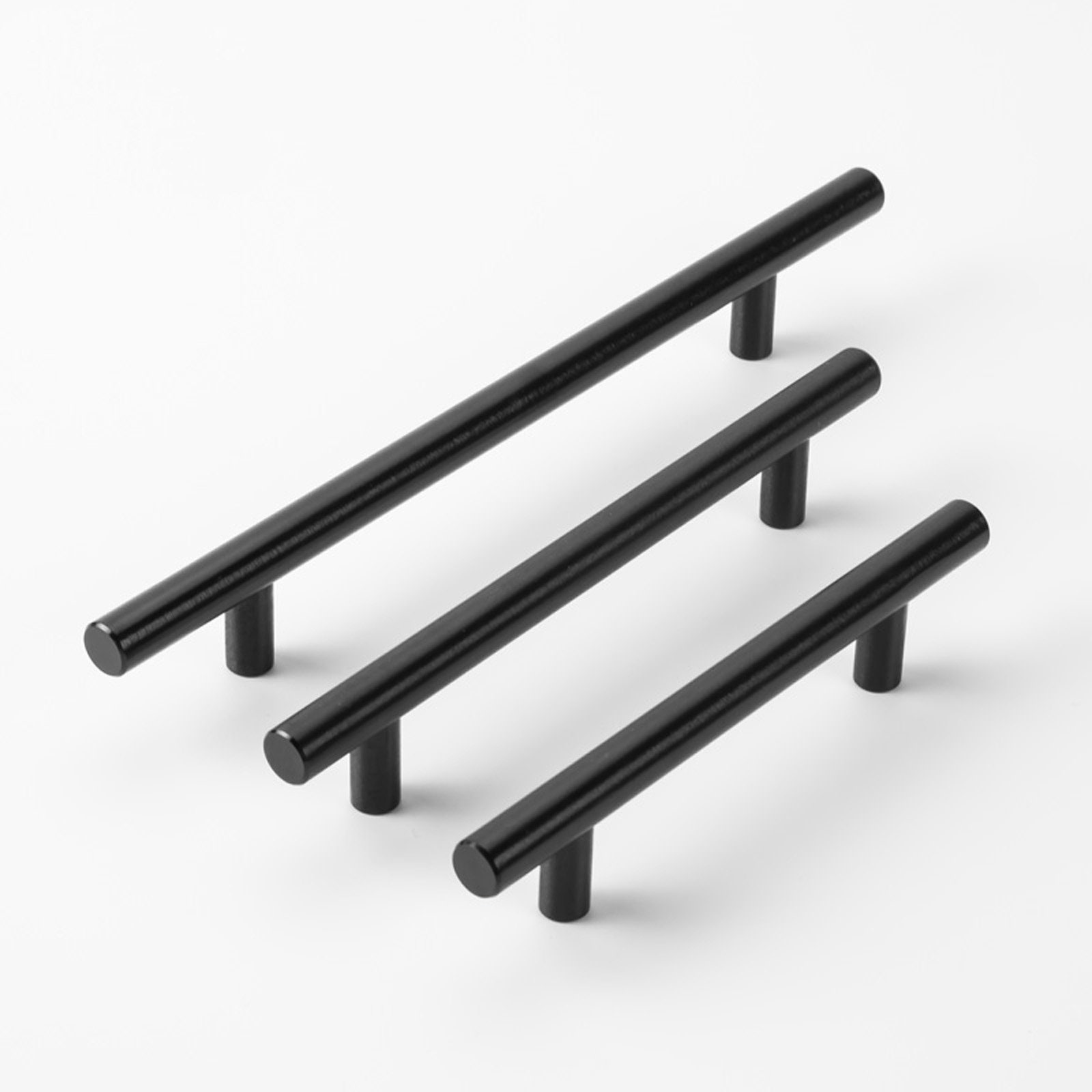 Modern Simple Black Wardrobe Door Handle Black Handle Etsy