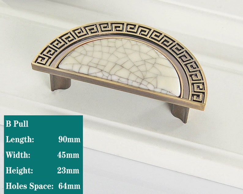 Chinese Classical Cabinet Drug Cabinet Door Handle Ancient Copper Ancient Cabinet Drawer Cabinet Wine Cabinet Pull Ring R575