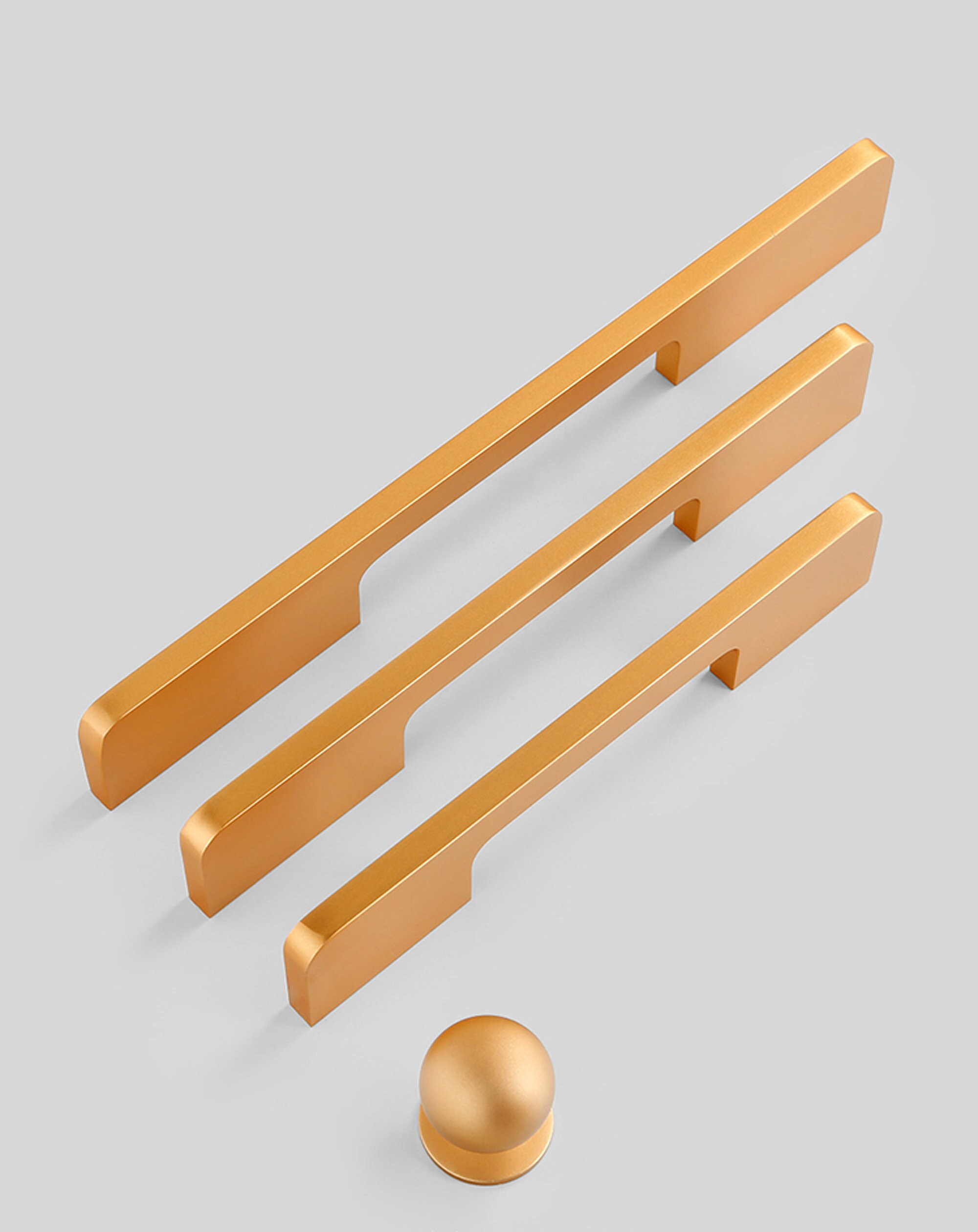 Door Handle Gold Wardrobe Cupboard Long Handle Modern Etsy