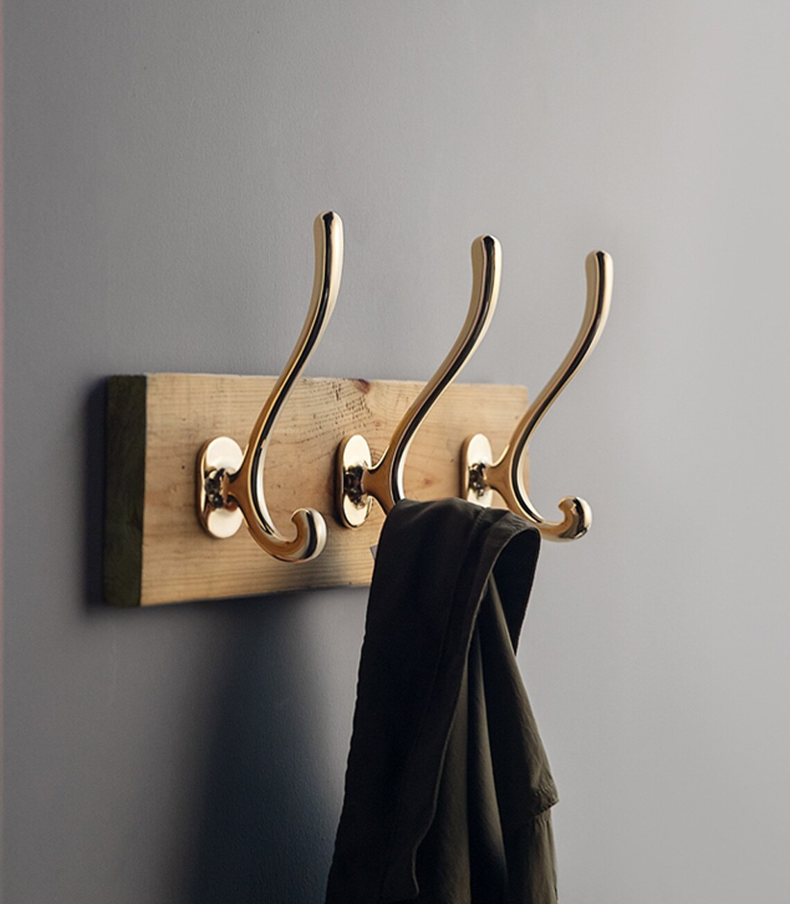 Simple Black Wall Clothes Hanging Hook Creative Wall Hanging Etsy
