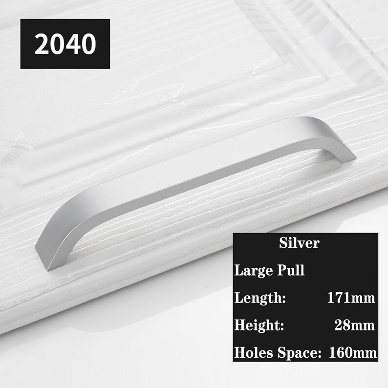 Modern Simple Drawer Wardrobe Door Handles Aluminum Alloy Etsy