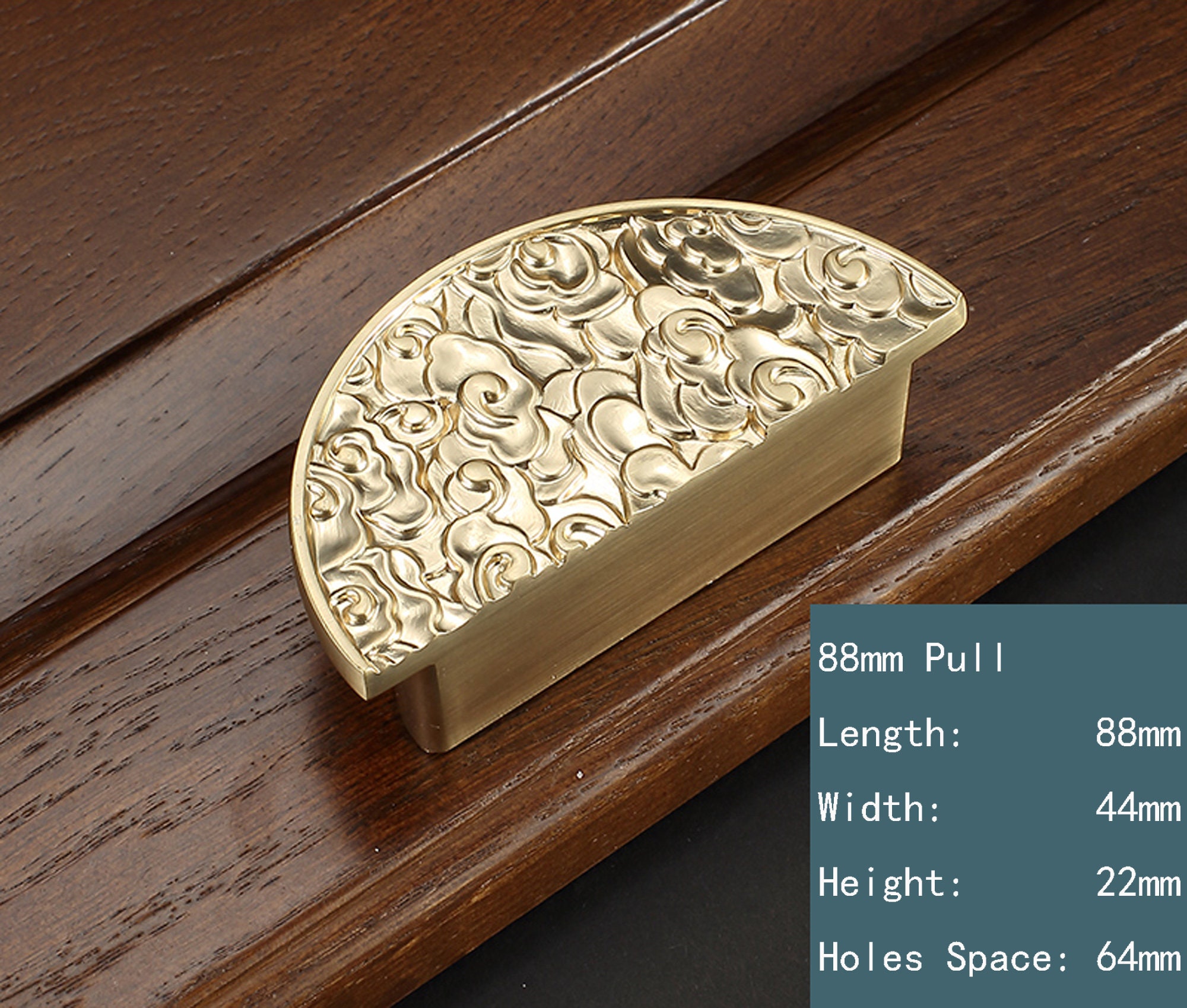 New Chinese Style Handle Wooden Door Handle Paired Etsy