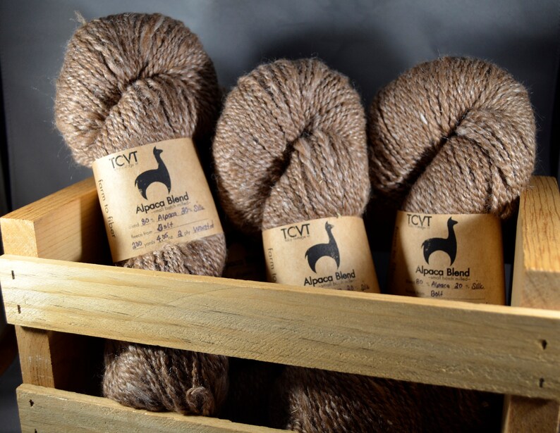 Super Luxury Yarn Alpaca Tussah Silk Blend Natural Light Etsy