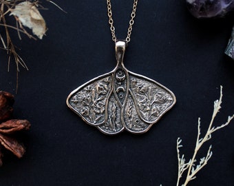 Luna moth pendant ~ Design handmade pendant ~ Boho jewelry for her