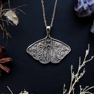 Luna moth pendant ~ Design handmade pendant ~ Boho jewelry for her