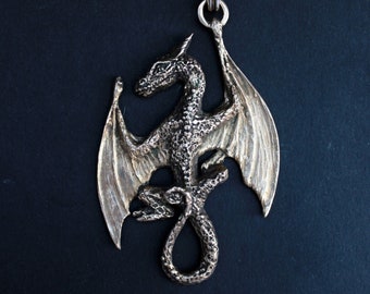 Dragon pendant ~ Handmade dragon art pendant ~ Designer jewelry by Jewelrylimanska