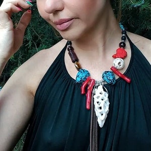 Elegant summer necklace ~ Designer necklace in boho style
