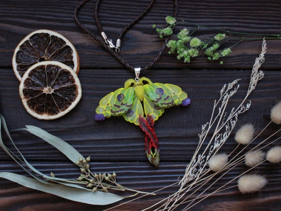 Luna moth best sale pendant