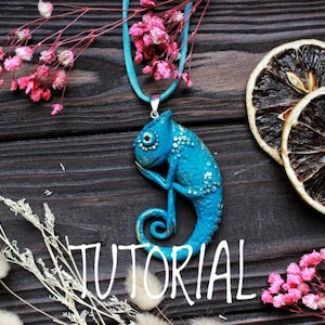 Polymer clay VIDEO TUTORIAL - Chameleon