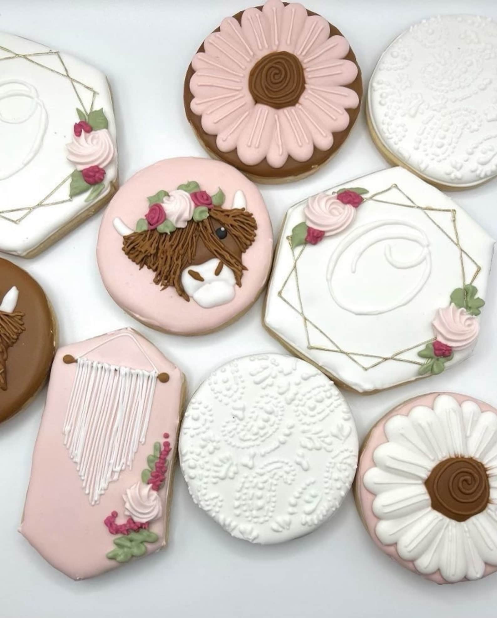 Highland Cow Decorated Cookies Etsy