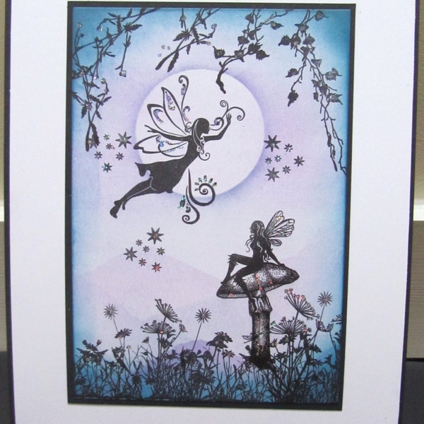 Blue and purple Fairysparkled Faerie Sprite Artwork