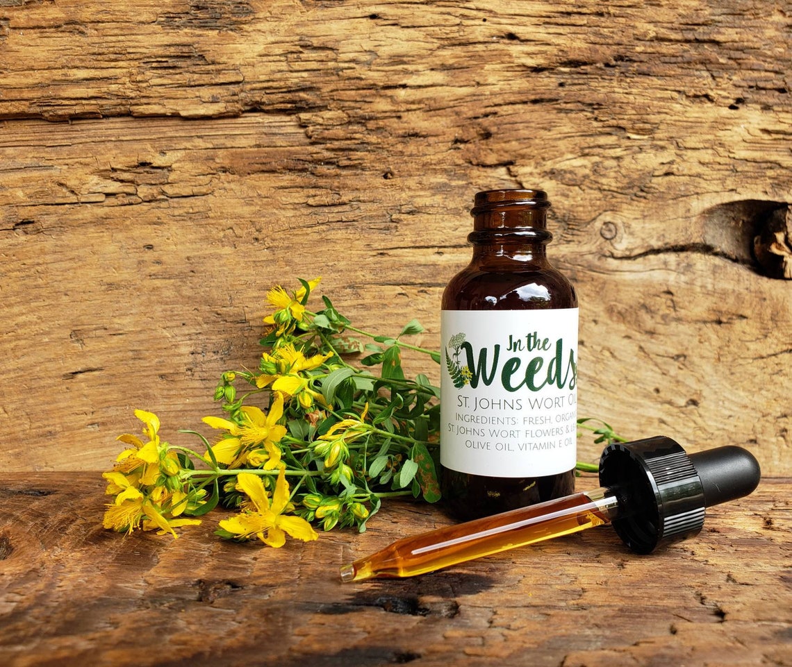 St Johns Wort Nerve Pain Sunburn Nerve Repair Hand Etsy
