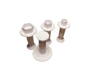 Hexagon Plunger Cookie Cutters | Geometric Fondant Cutter Set